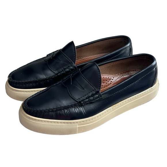 Oakstreet Bootmakers Men's Margom Beefroll Penny Loafers Black